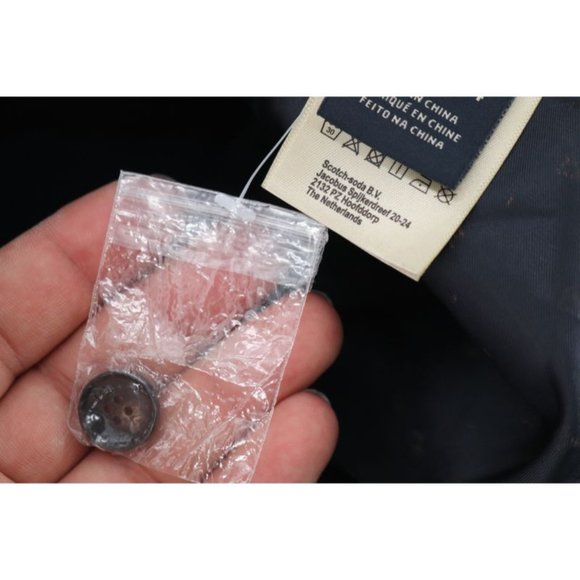 Scotch‎ & Soda pants mens 29 loose tapered blue side logo tape stretch chino - Picture 11 of 12